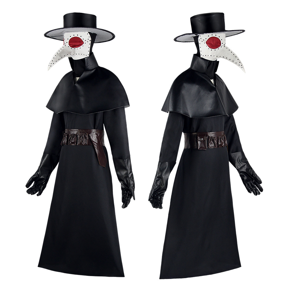 万圣节男款瘟疫鸟医生cos服暗黑地牢啄木鸟嘴电影人物cosplay服装