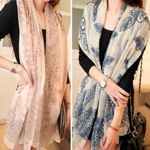 New Women Pretty Long Soft Chiffon Scarf Wrap Shawl Scarves