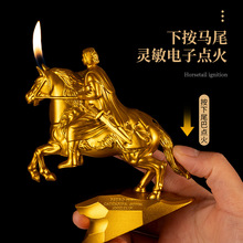 凯撒骑士大帝摆件桌面装饰欧式宫廷风创意金属充气明火打火机