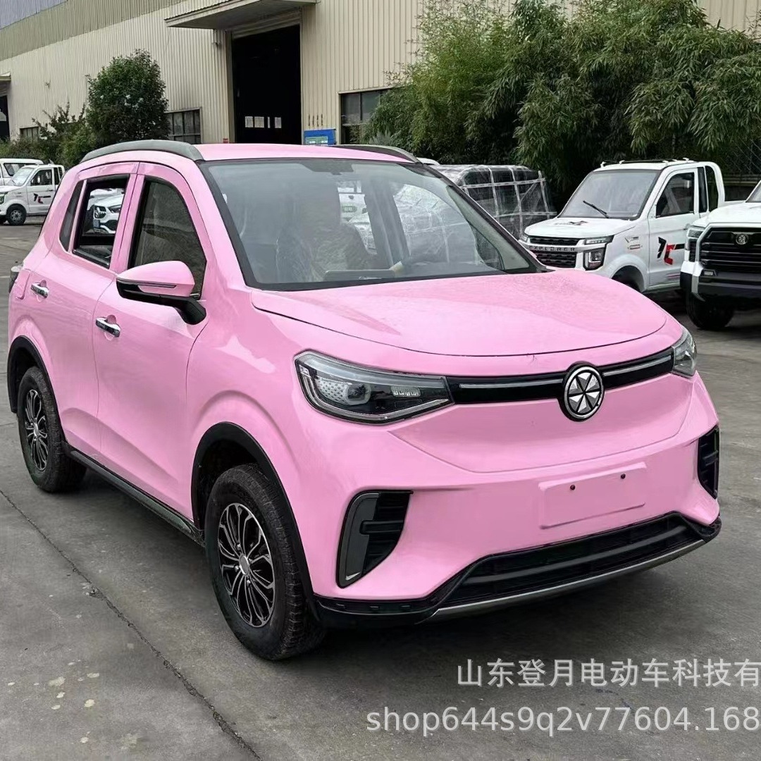 新款电动四轮车全封闭式女士成人新能源高速锂电汽车代步电车