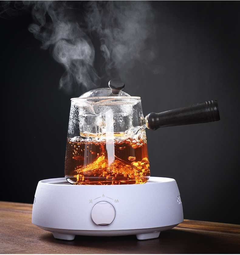 耐高温玻璃水壶蒸汽煮茶器电陶炉泡茶茶具烧水网红电热单壶d