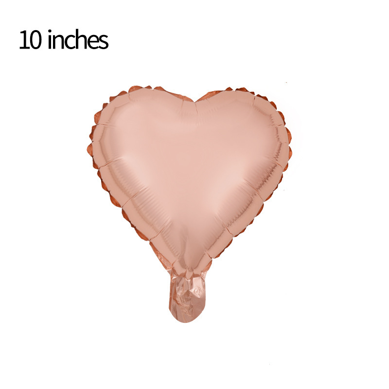 10-Inch Love Light Plate Aluminum Film Balloon Birthday Party Decoration Proposal Live Atmosphere Layout Love Balloon