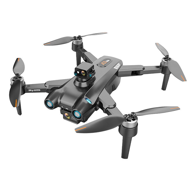 AE6 Folding Brushless UAV HD 8K Aerial Photography 360 Degree Omnidirectional Obstacle Avoidance 64 Color Ambience Light Gradient Aircraft