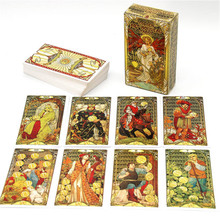 Golden Art Nouveau Tarot Deck 黄金新艺术塔罗牌扑克、桌游牌桌