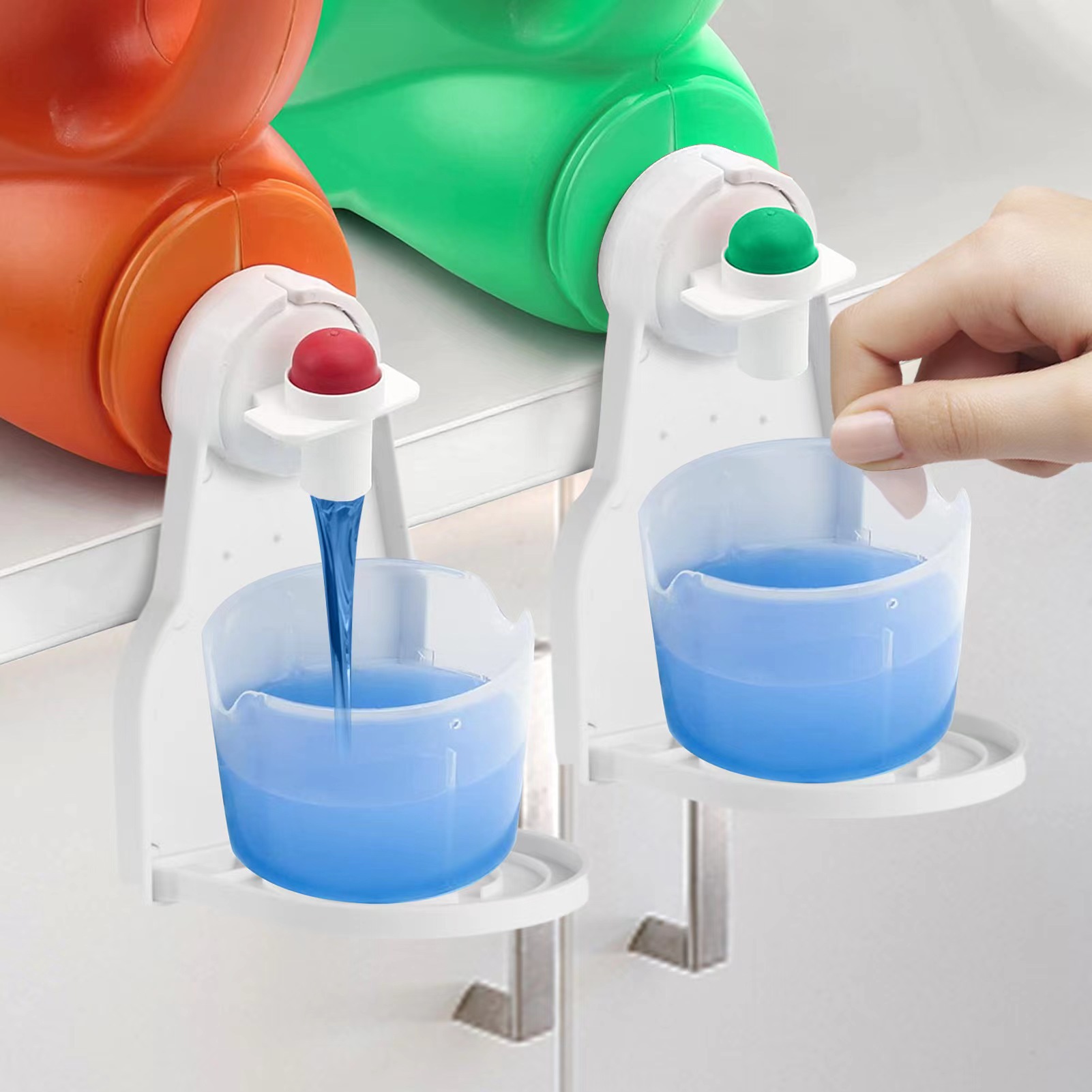 Cross-Border New Laundry Detergent Cup Holder Laundry Detergent Holder to Prevent Overflow and Dripping