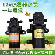 12V农用电动喷雾器水泵隔膜泵智能高压自吸泵大功率打药机马达