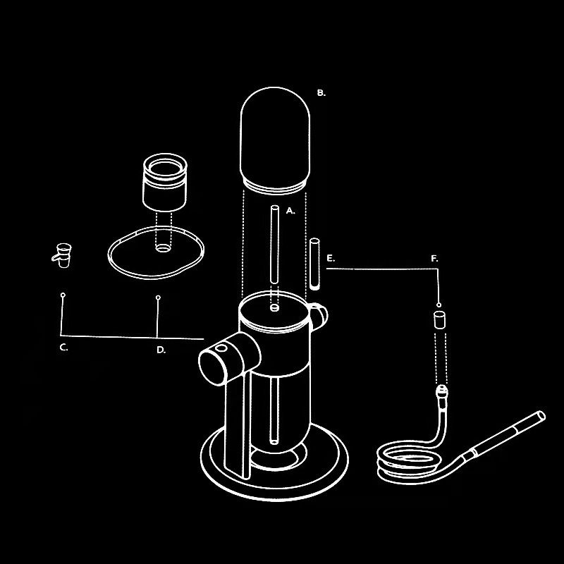 跨境阿拉伯重力水烟烟斗套装健康过滤玻璃水烟壶热销