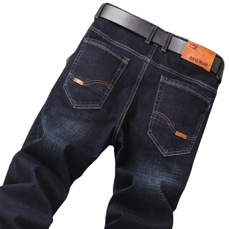 High Quality Spring and Autumn Stretch Business Jeans Men's Meticulous Workmanship Straight Loose Comfort and Casual Men's Jeans