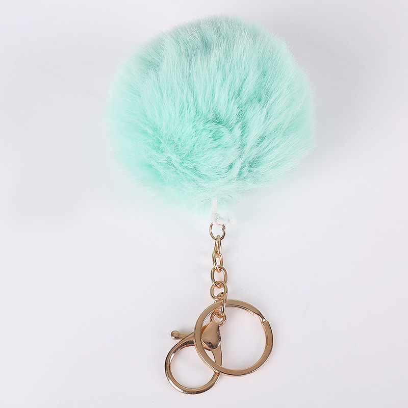 Internet Celebrity Plush Key Chain Schoolbag Cute Pendant Jewelry Pendant Cross-Border Hot Bag Key Ring Color Hanging Buckle