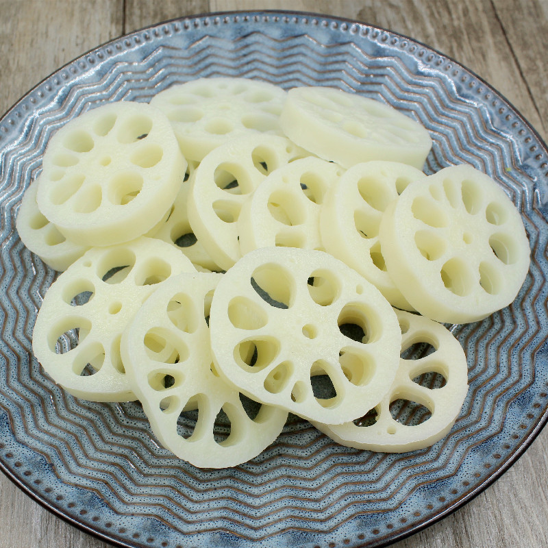 仿真食物蔬菜假莲藕片模型酒店菜品展示摄影道具幼儿过家家玩具