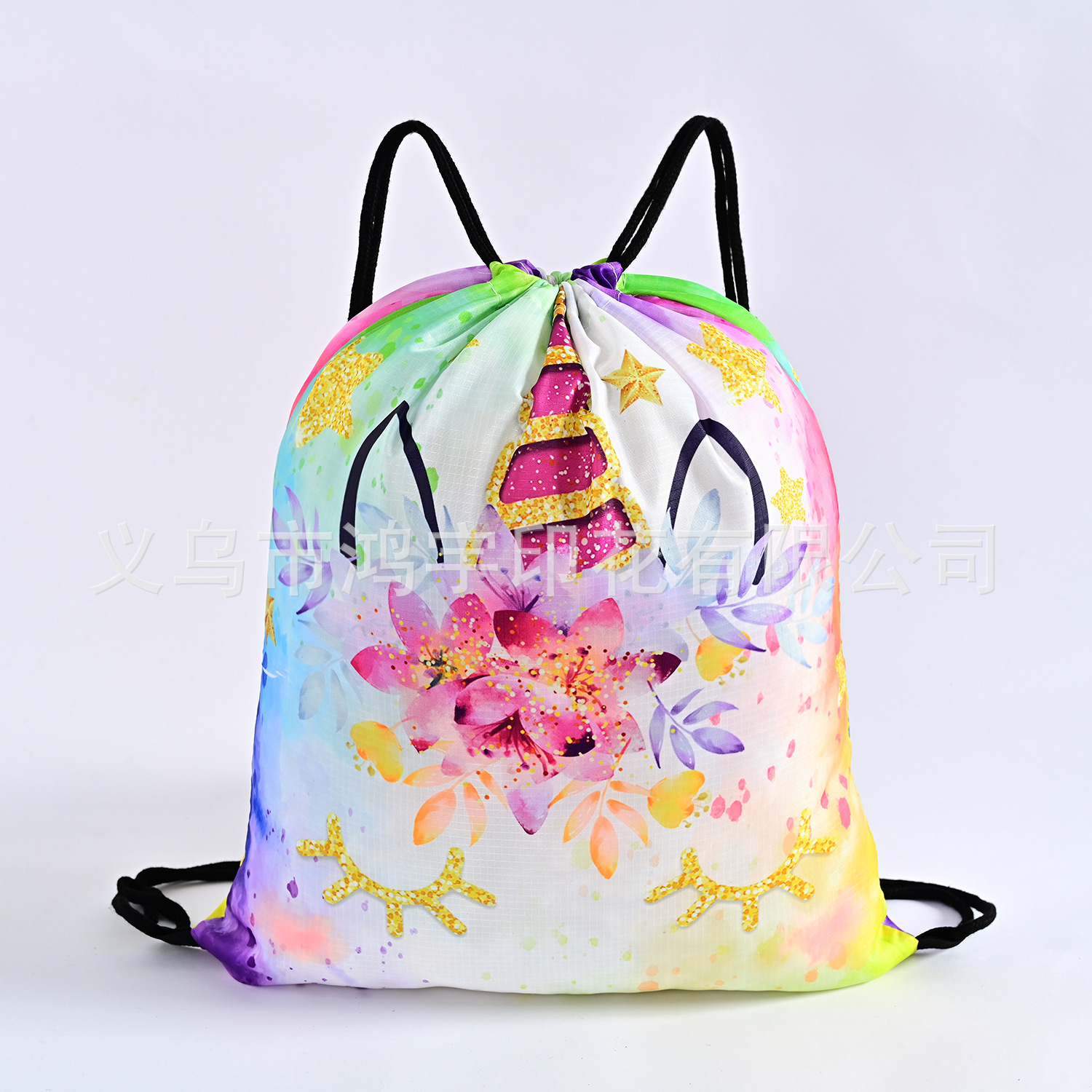 Cartoon Mermaid Waterproof Oxford Fabric Drawstring Bag Storage Bag Unicorn Buggy Bag Children Backpack Bag Wholesale