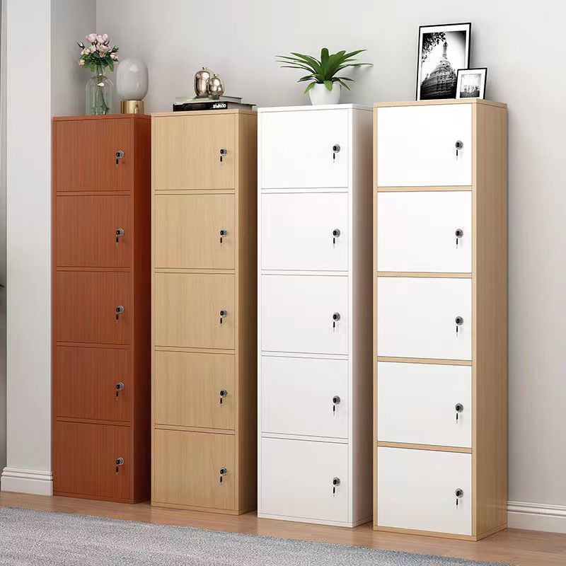 学校学生木质收纳柜带锁工厂员工储物柜浴室健身房换衣存包更衣柜