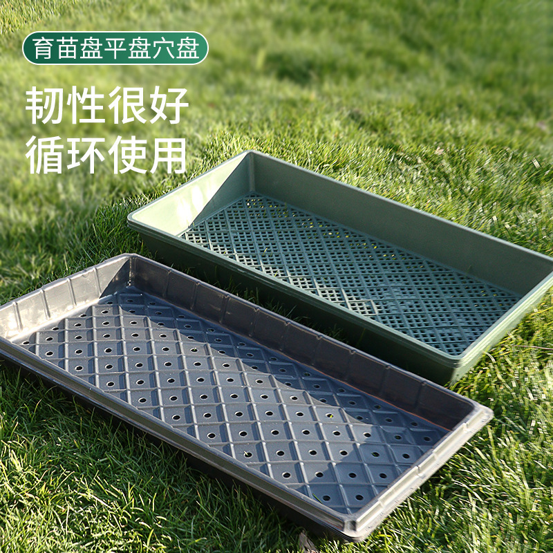 【厂家现货】【现货】注塑平盘加厚平底育苗盘 周转盘芽苗菜盘