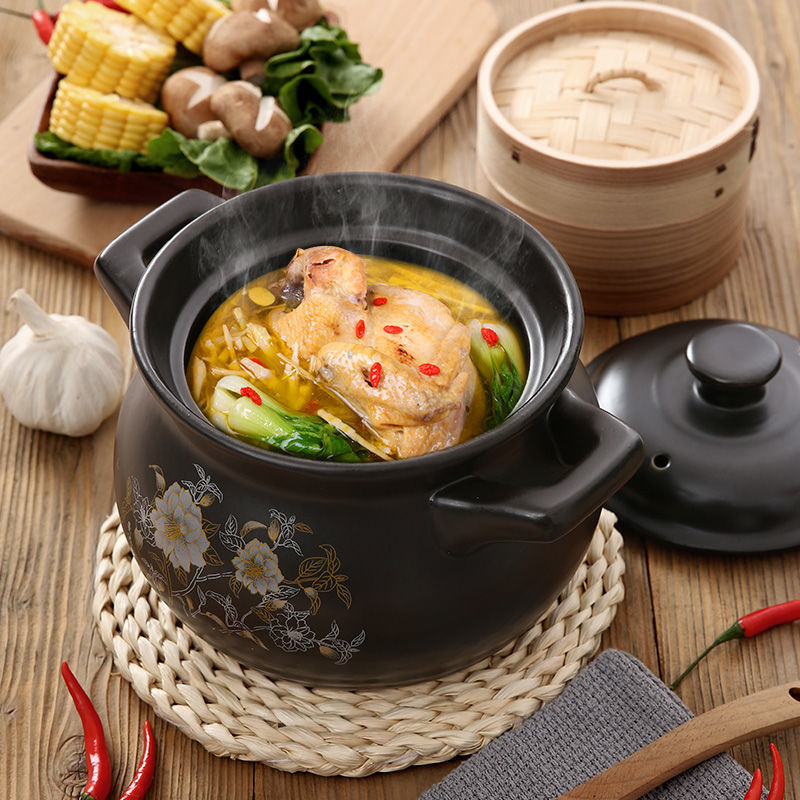 煲汤锅砂锅大号炖锅耐高温陶瓷锅煲汤煤气家用燃气汤沙锅 送礼品