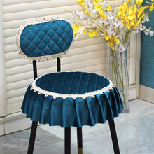 圆形椅套凳子套加厚通用圆凳子纯色椅垫坐垫垫子高脚凳子垫