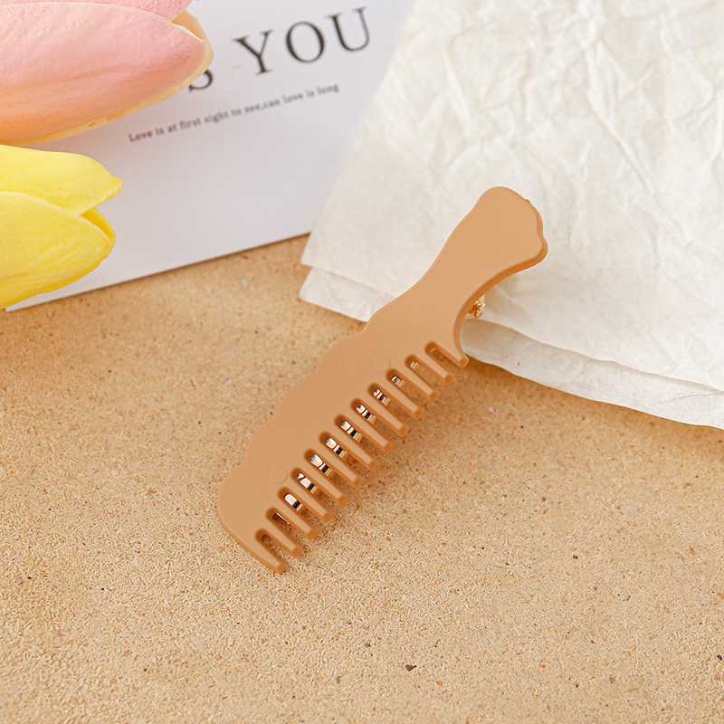 Artificial Spoon Comb Barrettes Cute Student All-Match and Sweet Funny Quirky Duckbill Clip Bang Side Clip Headdress for Women