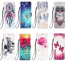 外贸爆款适用iPhone16创意彩绘3D翻盖皮套三星S25U插卡钱包手机壳