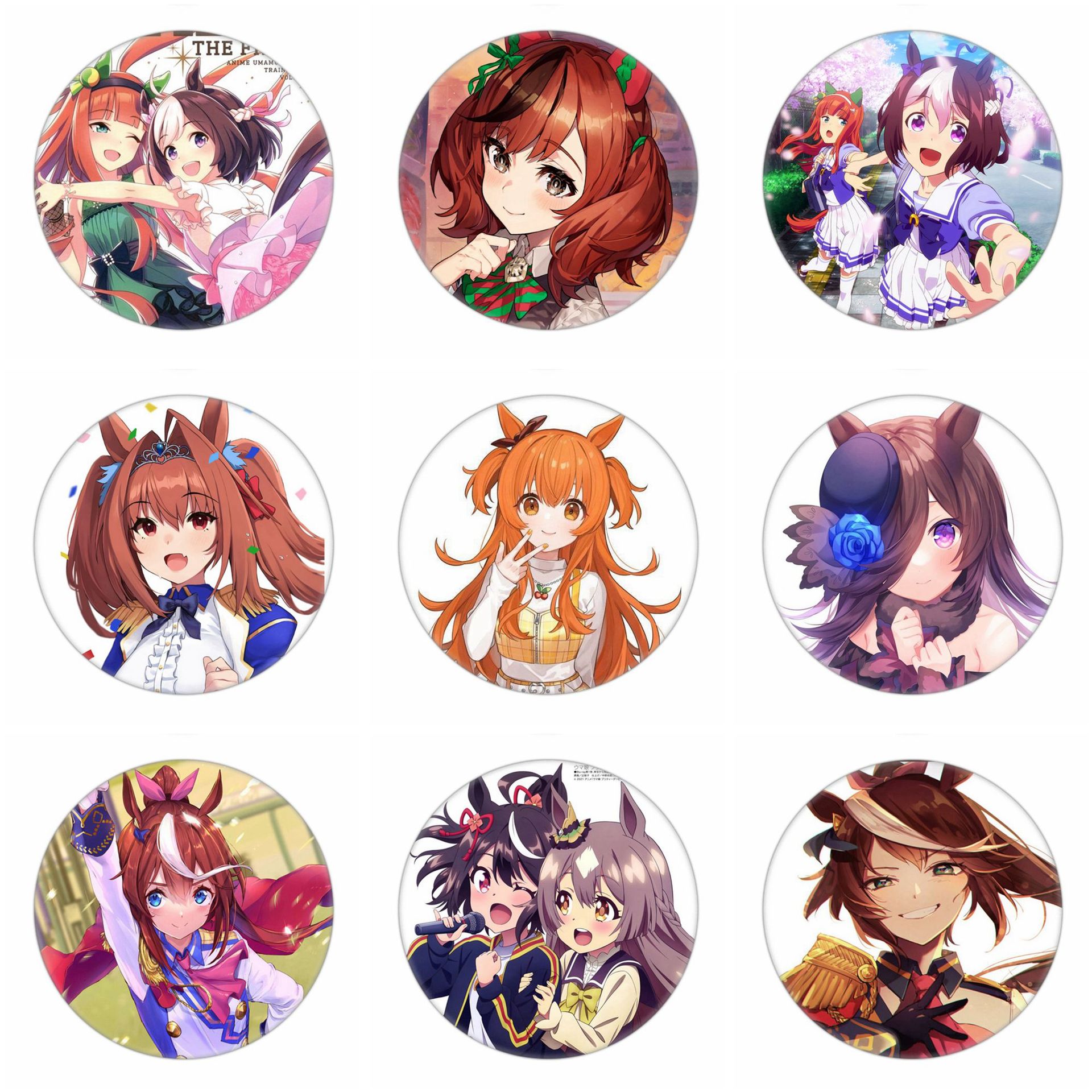 赛马娘wiki徽章  化妆镜周边 东海帝皇 胸针厂家批发 赛1-38