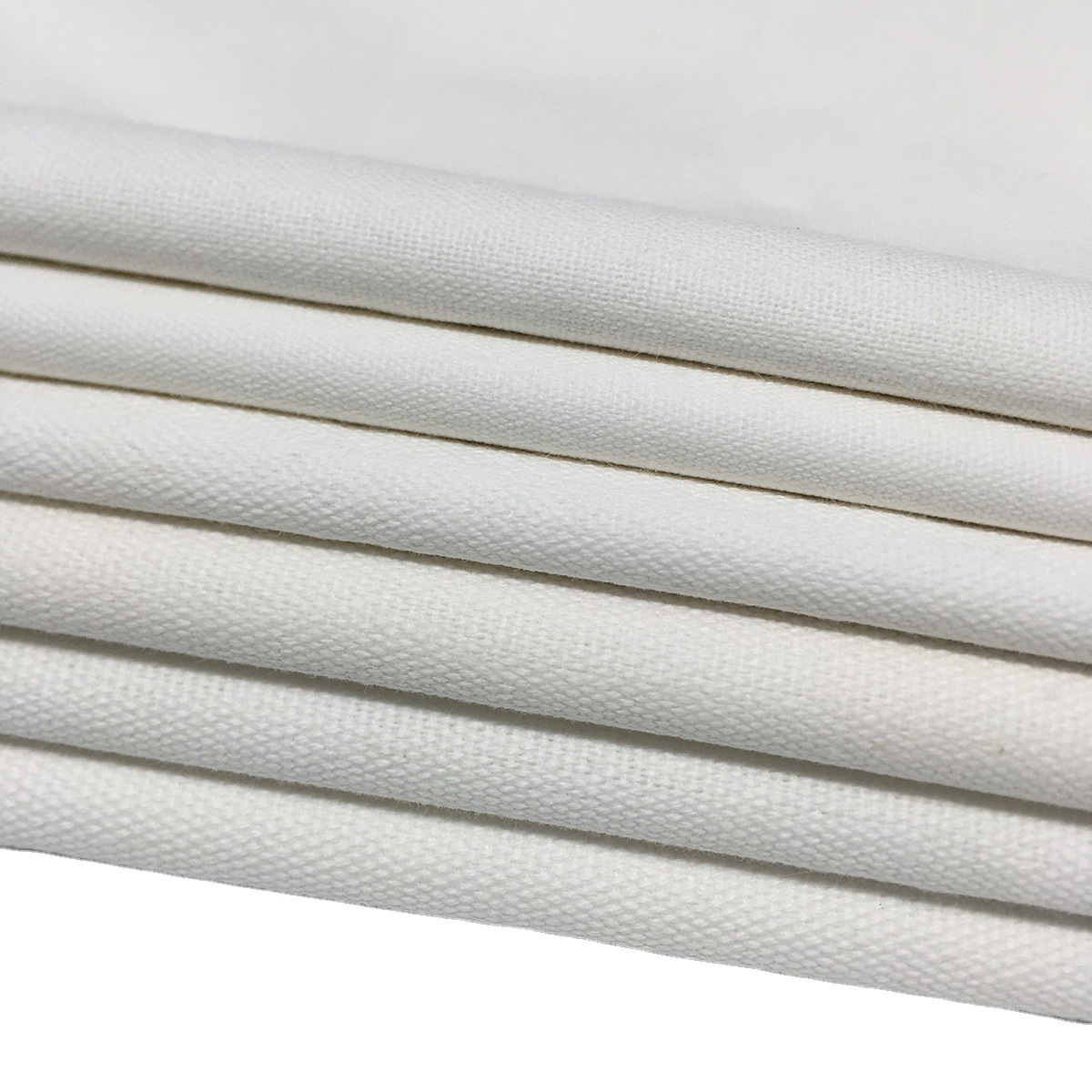 grs认证 8安再生棉帆布胚布半漂白染色数码印花环保欧标帆布面料