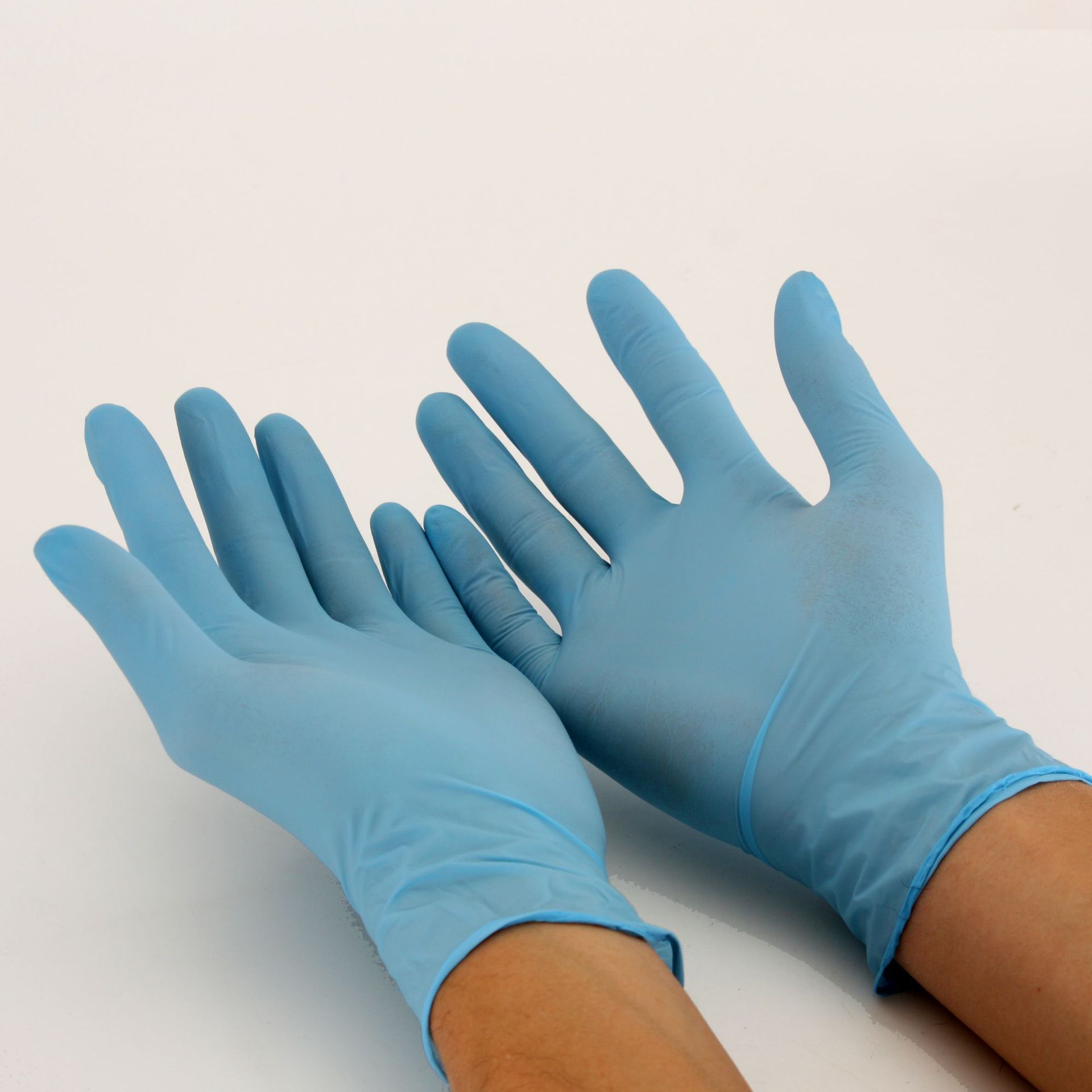 丁腈手套 防护检查手套一次性高弹非pvc 非混合丁腈无粉 大量现货