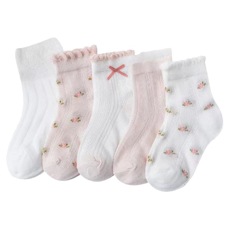 早秋木耳边中筒袜子女日系新款糖果色花边女袜纯色橡筋防摩擦棉袜