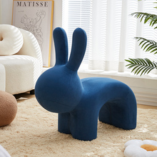.网红兔子动物坐凳客厅大型沙发旁落地摆件家居装饰品乔迁新居礼