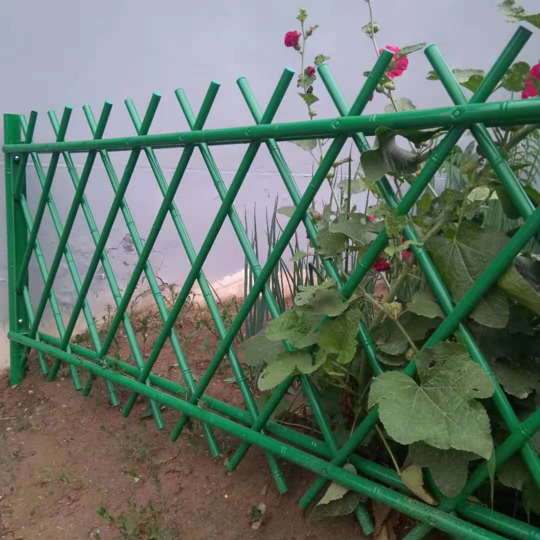 不锈仿竹护栏 庭院不锈钢仿竹围栏小镇仿竹节护栏草坪护栏