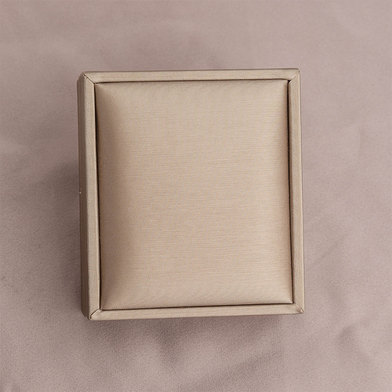 Champagne Square Pu Brushed Ring Box Necklace Bracelet Jewelry Gift Box Bracelet Jewelry Storage Jewelry Box