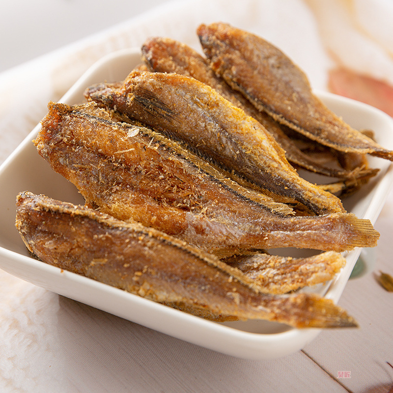 香酥小黄鱼干500g即食零食原味碳烤酥脆黄花鱼海鲜干货福建特产