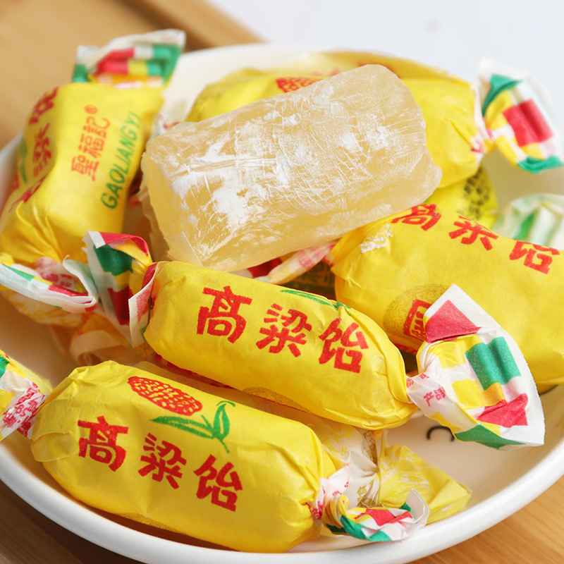 圣福记 高粱饴糖2500g/袋批发拉丝软糖袋装休闲小零食