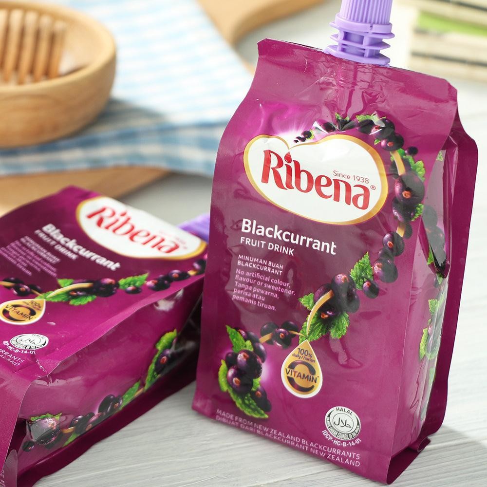 菲律宾进口饮料利宾纳ribena菲律宾黑加仑味维c果汁饮料330ml 图片