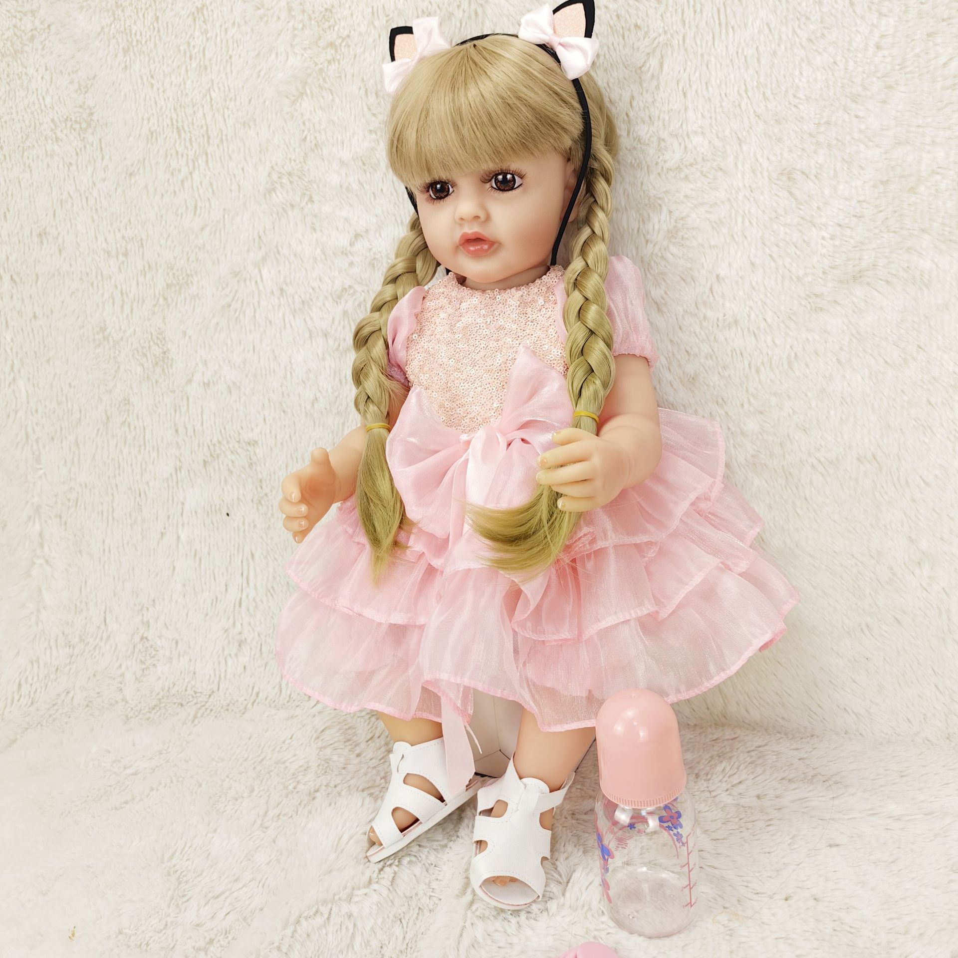 55厘米全硅胶重生娃娃仿真婴儿跨境货源-阿里巴巴