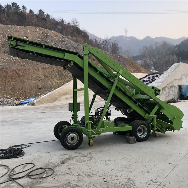 牛羊场青贮池自动耙草机 7米升降青储取草车 省工省力液压挖草机