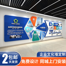企业公司文化墙亚克力3d立体员工风采墙设计校园团队照片墙定深圳
