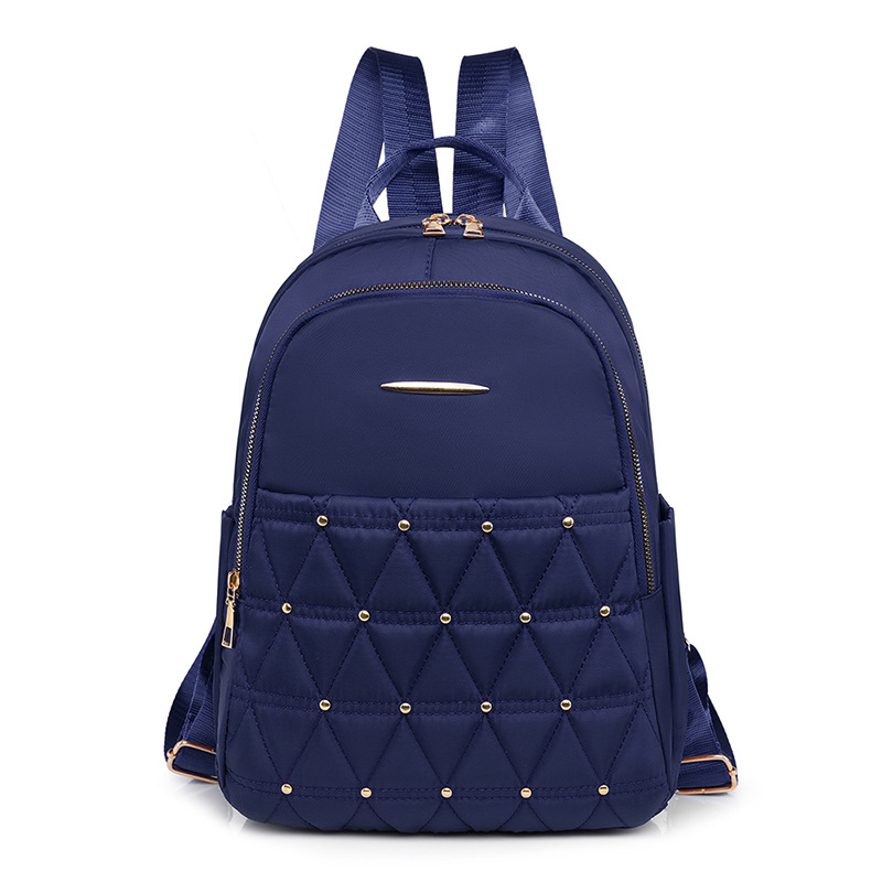 New Women's Bag 2021 New Foreign Trade Studded Backpack European and American Fashion College School Bag Wholesale One Shoulder Bag