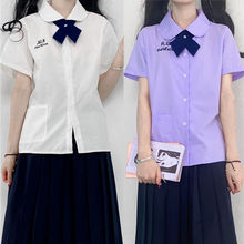 泰国新款校服娜诺泰式初恋禁忌男女短袖衬衫jk制服大码学生裙套装