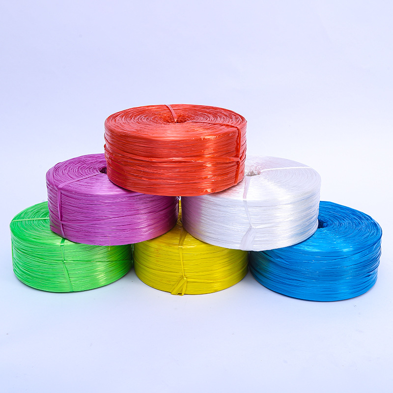 厂家批发捆扎绳尼龙绳 新料撕裂膜扎口打包绳 包装绳封包绳塑料绳