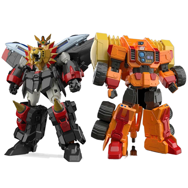 万代rg 勇者王 ggg 狮子王凯 黄金马克 锤子 变身 可动 拼装模型