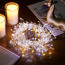 灯串LED灯铜线鞭炮灯圣诞节装饰节日布置灯带室内装饰彩灯氛围灯