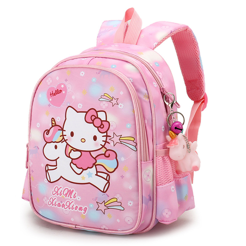 Cartoon Hello Kitty Children's Schoolbag Primary School Students Grade 1-3 Backpack Kindergarten Big Class Children Girl Backpack