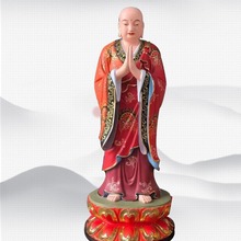 九华山地藏菩萨佛像 地藏菩萨神像 玻璃钢彩绘婆娑三圣佛像