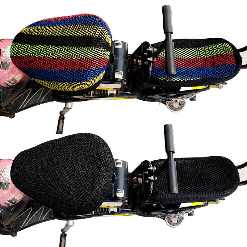 四季通用电动车座套坐垫套防晒隔热透气雅迪电动自行车座套后座套