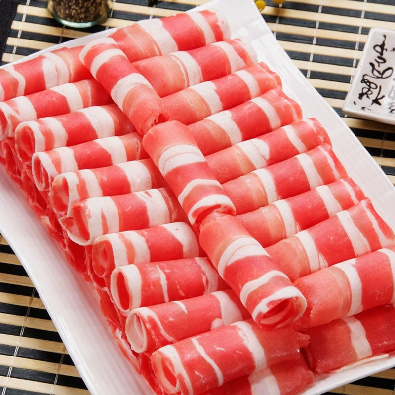 肥牛一号冷冻牛肉卷火锅店烧烤自助食材整块原切肥牛卷牛肉片批发