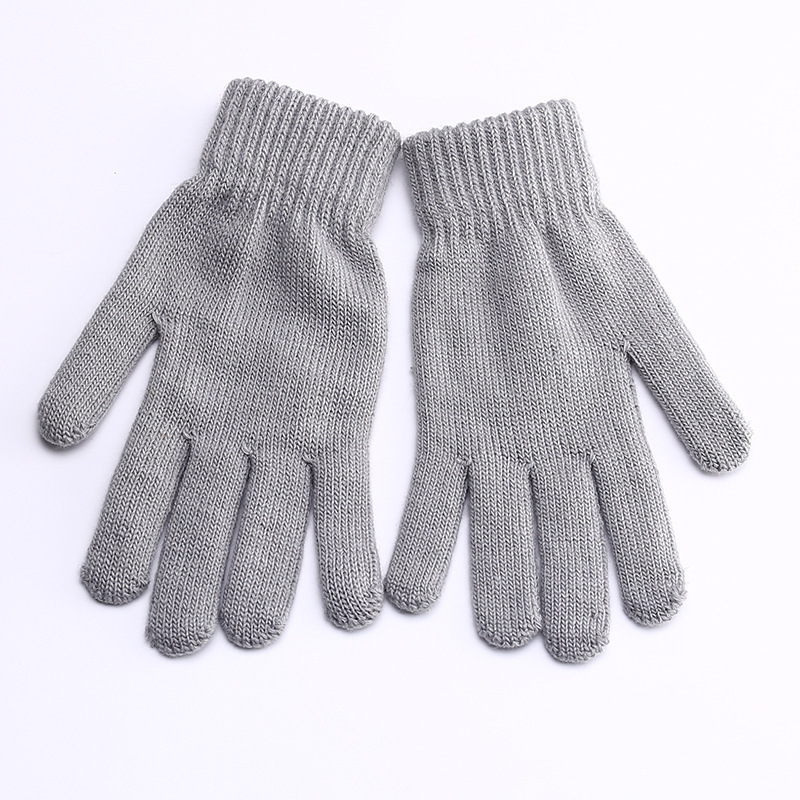 Factory in Stock Wholesale Knitted Gloves for Men and Women Cold Protection in Winter Warm Knitting Wool Gloves Autumn and Winter Cycling Gloves