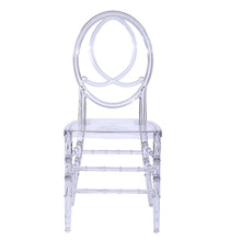 佛山厂家婚庆亚克力椅水晶椅PC料拆装宴会椅树脂透明色竹节椅户外