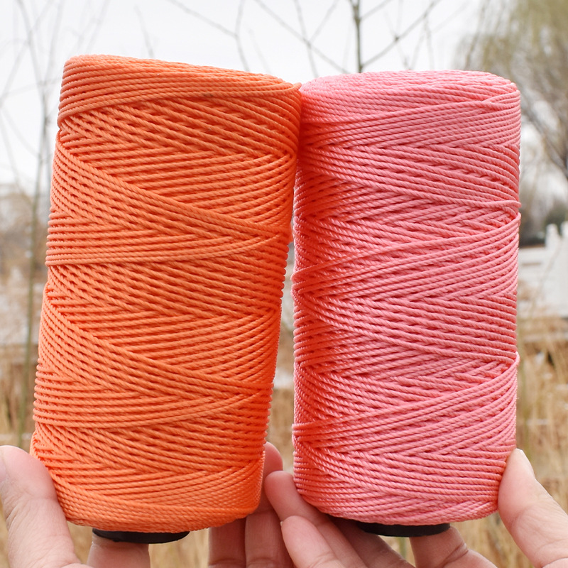 3股中粗冰丝合股线钩帽子的专用线夏天diy手工编织坐垫包包亮丝线