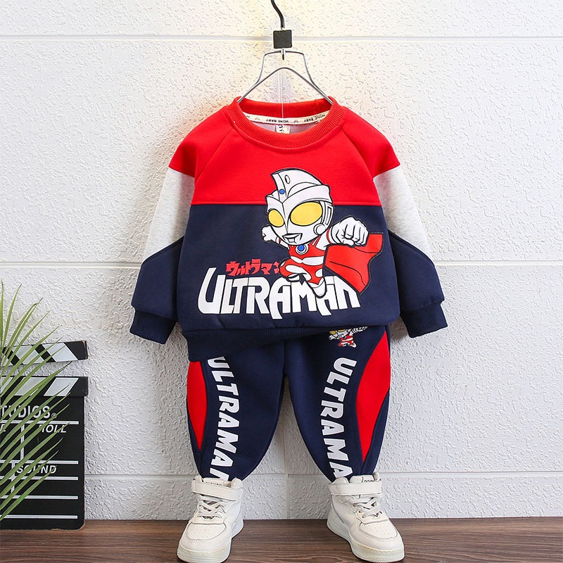 奥特曼衣服男童秋装套装2024新款儿童装春秋季帅气童装洋气时髦潮