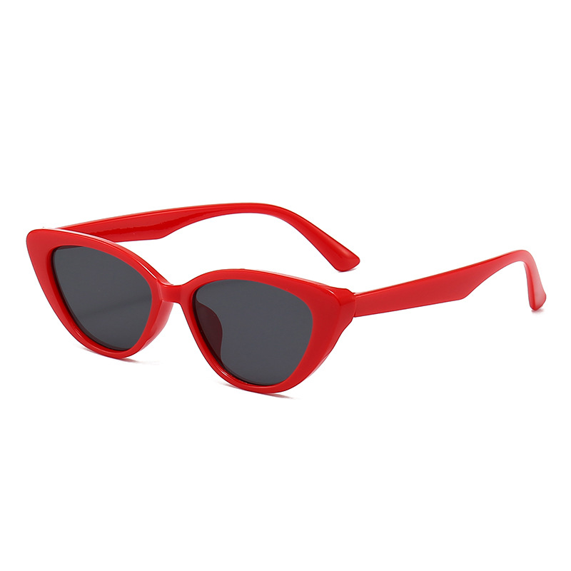 2022 New Sunglasses Trend Street Snap Sunglasses for a Slim Look Women's Cat Eye Fashion All-Match Cross-Border Wholesale Sunglasses