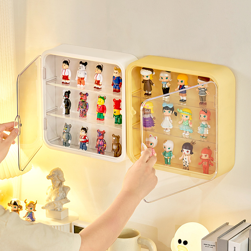 Wall-Mounted Storage Display Stand Pop Mart Acrylic Hand-Made Storage Box Dustproof Moisture-Proof Blind Box Display Stand