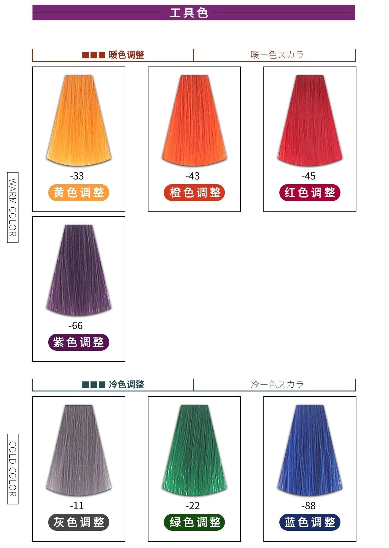 潮染膏发廊专用微本潮色膏染发理发店美发用品日系单支染发膏批发